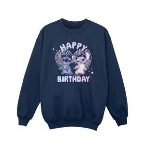 Lilo & Stitch Girls Happy Birthday Sweatshirt / Navy Blue